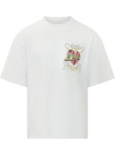AMIRI - T-shirt con Grafica a Cuore - Bianco - LIDIASHOPPING® - Official Website