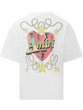 AMIRI - T-shirt con Grafica a Cuore - Bianco - LIDIASHOPPING® - Official Website