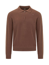 K-WAY - Polo Gleren con Colletto e Mezza Zip - Marrone - LIDIASHOPPING® - Official Website