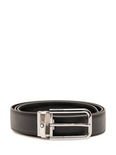 MONTBLANC - Belt with Rectangular Buckle - Black - LIDIASHOPPING® - Official Website