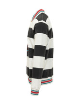 DROLE DE MONSIEUR - Striped Polo with Contrast Collar - White - LIDIASHOPPING® - Official Website