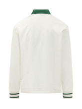 DROLE DE MONSIEUR - Long Sleeve Polo with Slogan - White - LIDIASHOPPING® - Official Website