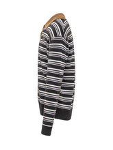 DROLE DE MONSIEUR - Striped Polo with Front Embroidery - Blue - LIDIASHOPPING® - Official Website