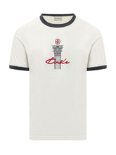 DROLE DE MONSIEUR - T-shirt Slim con Grafica a Colonna - Bianco - LIDIASHOPPING® - Official Website