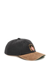 FOUND - Vintage Club Cap with Front Embroidery - Black - LIDIASHOPPING® - Official Website