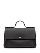 DOLCE & GABBANA - Borsa Odissea Strutturata con Manico - Marrone - LIDIASHOPPING® - Official Website
