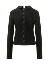 DOLCE & GABBANA - Giacca Sagomata con Bottoni Frontali - Nero - LIDIASHOPPING® - Official Website