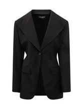 DOLCE & GABBANA - Blazer Monopetto Sagomato - Nero - LIDIASHOPPING® - Official Website