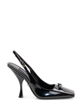 DOLCE & GABBANA - Slingback con Tacco Svasato - Nero - LIDIASHOPPING® - Official Website
