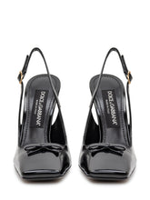 DOLCE & GABBANA - Slingback con Tacco Svasato - Nero - LIDIASHOPPING® - Official Website