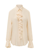 ALBERTA FERRETTI - Camicia con Volant Frontali - Rosa - LIDIASHOPPING® - Official Website