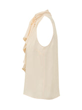 ALBERTA FERRETTI - Top con Collo Drappeggiato e Volant - Rosa - LIDIASHOPPING® - Official Website
