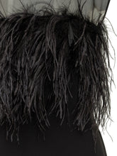 ALBERTA FERRETTI - Enver Top with Feathered Appliques - Black - LIDIASHOPPING® - Official Website