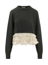 ALBERTA FERRETTI - Maglia Girocollo con Logo - Nero - LIDIASHOPPING® - Official Website