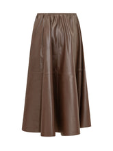 ALBERTA FERRETTI - Long Flared Skirt - Brown - LIDIASHOPPING® - Official Website