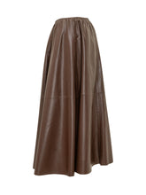 ALBERTA FERRETTI - Long Flared Skirt - Brown - LIDIASHOPPING® - Official Website