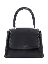ORCIANI - Sveva S Peach Cross Bag with Woven Details - Blue - LIDIASHOPPING® - Official Website