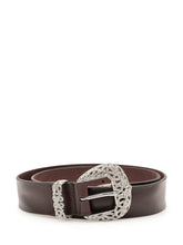 ORCIANI - Bull Soft Belt with Ornamental Buckle - Brown - LIDIASHOPPING® - Official Website