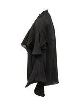 BA&SH - Betty Blouse with Ruffles - Black - LIDIASHOPPING® - Official Website