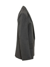 SPORTMAX - Lepre Pinstripe Jacket - Grey - LIDIASHOPPING® - Official Website