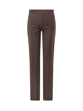 SPORTMAX - Pantaloni Gugli a Gamba Dritta - Marrone - LIDIASHOPPING® - Official Website