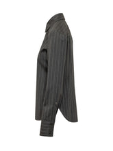 SPORTMAX - Pepli Pinstripe Shirt - Grey - LIDIASHOPPING® - Official Website