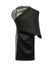 SPORTMAX - Cesto Asymmetric Draped Dress - Black - LIDIASHOPPING® - Official Website