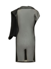 SPORTMAX - Cesto Asymmetric Draped Dress - Black - LIDIASHOPPING® - Official Website