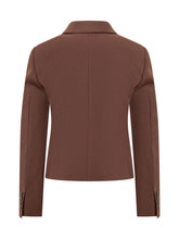 MAX MARA - Blazer Doppiopetto con Revers a Lancia - Marrone - LIDIASHOPPING® - Official Website