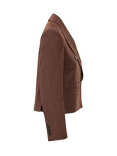 MAX MARA - Blazer Doppiopetto con Revers a Lancia - Marrone - LIDIASHOPPING® - Official Website