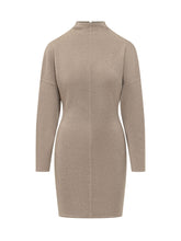 MAX MARA - Racconto High Neck Dress - Beige - LIDIASHOPPING® - Official Website