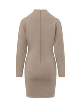 MAX MARA - Racconto High Neck Dress - Beige - LIDIASHOPPING® - Official Website