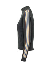 CASABLANCA - Culture Track Top with Zip - Blue - LIDIASHOPPING® - Official Website