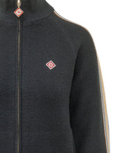 CASABLANCA - Culture Track Top with Zip - Blue - LIDIASHOPPING® - Official Website