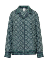 CASABLANCA - Pyjama Shirt with Geometric Motif - Green - LIDIASHOPPING® - Official Website