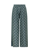CASABLANCA - Pantaloni con Motivo Geometrico - Verde - LIDIASHOPPING® - Official Website