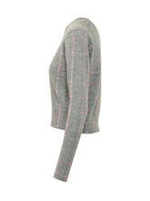 GUEST IN RESIDENCE - Shrunken Check Crewneck Sweater - Grey - LIDIASHOPPING® - Official Website