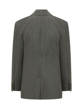MSGM - Blazer Doppiopetto con Revers a Lancia - Grigio - LIDIASHOPPING® - Official Website