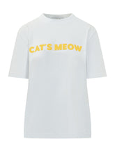 MSGM - T-shirt with Lettering Print - White - LIDIASHOPPING® - Official Website