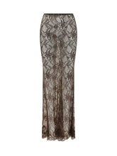 THE ANDAMANE - Nemesia Lace Maxi Skirt - Brown - LIDIASHOPPING® - Official Website