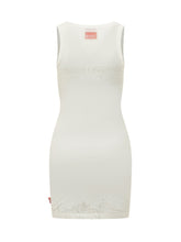 DIESEL - Mini Abito con Motivo Decorativo - Bianco - LIDIASHOPPING® - Official Website