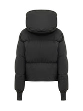 MONCLER GRENOBLE - Bomber Imbottito con Cappuccio - Nero - LIDIASHOPPING® - Official Website
