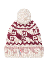 MONCLER GRENOBLE - Berretto in Maglia con Pompon e Motivo Geometrico - Multicolore - LIDIASHOPPING® - Official Website