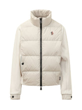 MONCLER GRENOBLE - Giacca Imbottita con Collo Alto - Bianco - LIDIASHOPPING® - Official Website