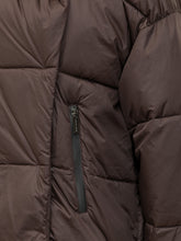 MICHAEL MICHAEL KORS - Asymmetric Shiny Cropped Puffer Jacket - Brown - LIDIASHOPPING® - Official Website