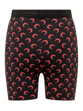 MARINE SERRE - Shorts Ciclista con Stampa Moon - Nero - LIDIASHOPPING® - Official Website