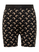 MARINE SERRE - Moon Print Biker Shorts - Black - LIDIASHOPPING® - Official Website