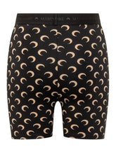 MARINE SERRE - Moon Print Biker Shorts - Black - LIDIASHOPPING® - Official Website