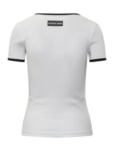 MARINE SERRE - Bicolour Moon Logo T-Shirt - White - LIDIASHOPPING® - Official Website