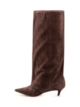 STEVE MADDEN - Stivale Luca Alto con Tacco Sottile - Marrone - LIDIASHOPPING® - Official Website